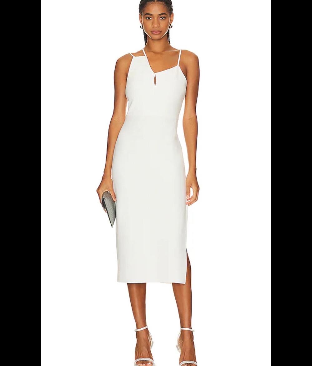 New Amanda Uprichard Prato white midi dress size small
